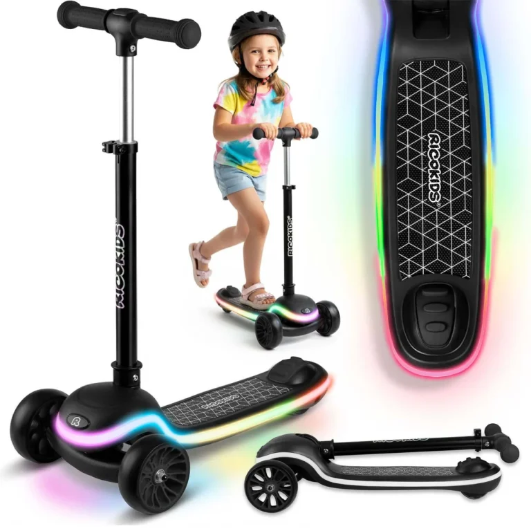 Ricokids Leddi Trokotačni Led Skuter Za Djecu Crni 1