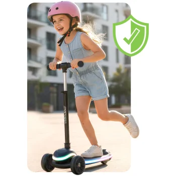 Ricokids Leddi Trokotačni Led Skuter Za Djecu Crni 6