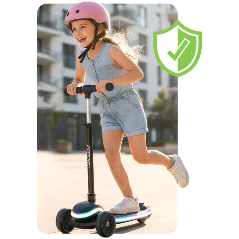 Ricokids Leddi Trokotačni Led Skuter Za Djecu Crni 6