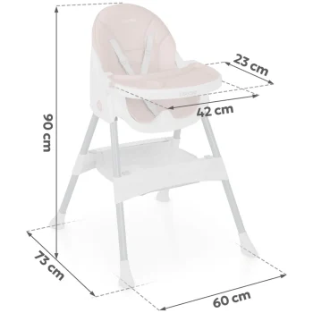 Ricokids Mani Ružičasta Stolica Za Hranjenje 7
