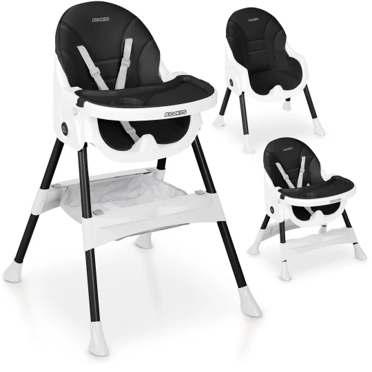 Ricokids Mani Stolica Za Hranjenje Crna 1