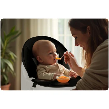 Ricokids Mani Stolica Za Hranjenje Crna 11