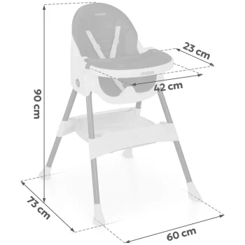Ricokids Mani Stolica Za Hranjenje Crna 7