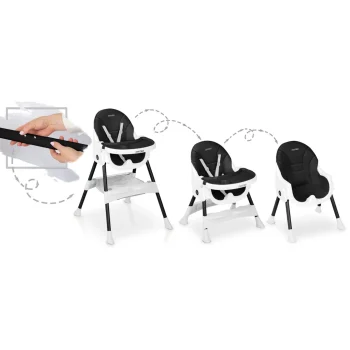 Ricokids Mani Stolica Za Hranjenje Crna 8