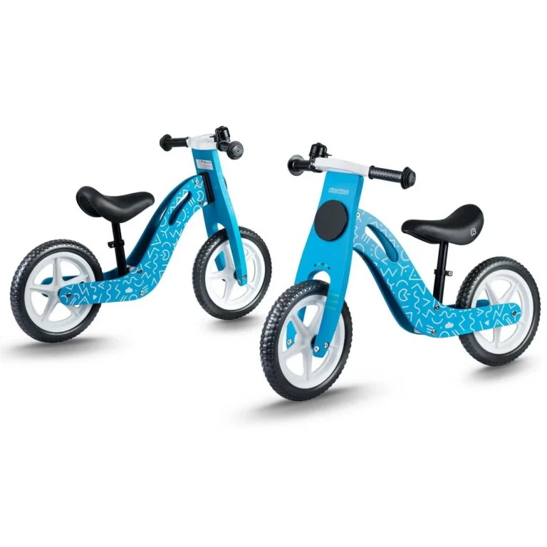 Ricokids Rc 613 Plavi Drveni Balansni Bicikl 10