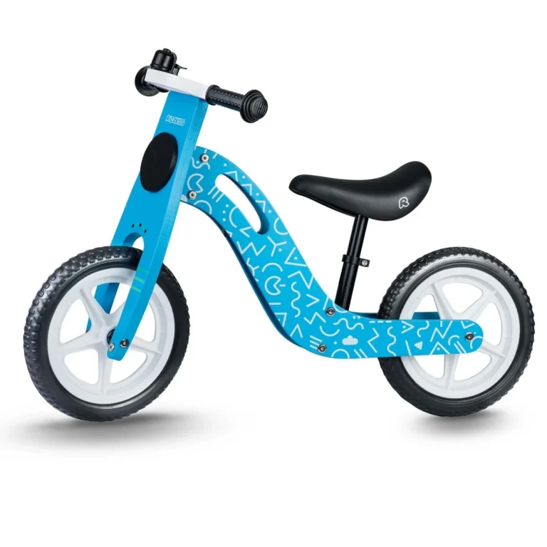 Ricokids Rc 613 Plavi Drveni Balansni Bicikl 3