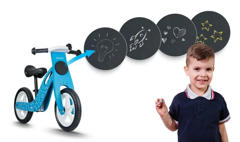 Ricokids Rc 613 Plavi Drveni Balansni Bicikl 6