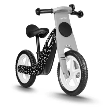 Ricokids Rc 615 Drveni Balansni Bicikl, Crno Bijeli 5