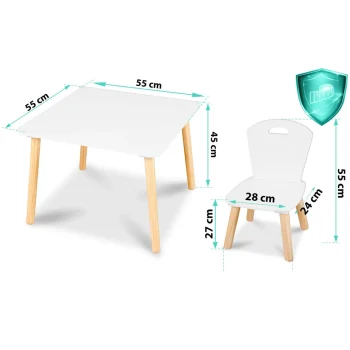 Ricokids Rc 848 Dječji Stol S Dvije Stolice 6