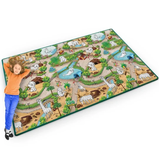 Ricokids Rk 343 Pjenasta Podloga Za Bojanje, Rolana, 200 X 120 X 0,3 Cm, Zelena 1