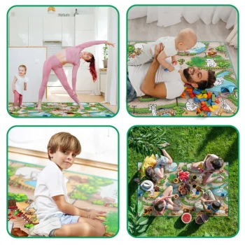 Ricokids Rk 343 Pjenasta Podloga Za Bojanje, Rolana, 200 X 120 X 0,3 Cm, Zelena 11