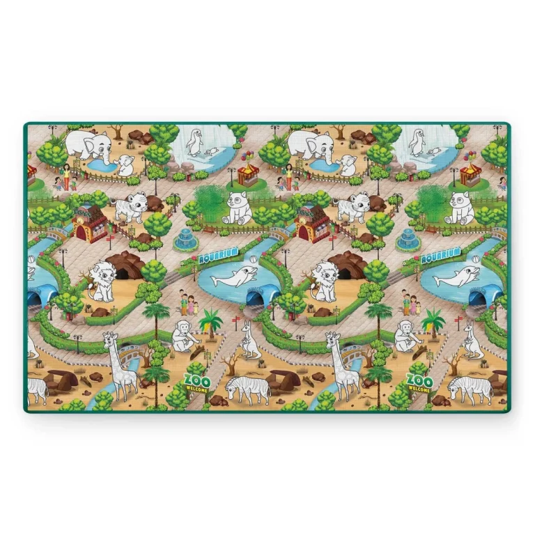 Ricokids Rk 343 Pjenasta Podloga Za Bojanje, Rolana, 200 X 120 X 0,3 Cm, Zelena 3