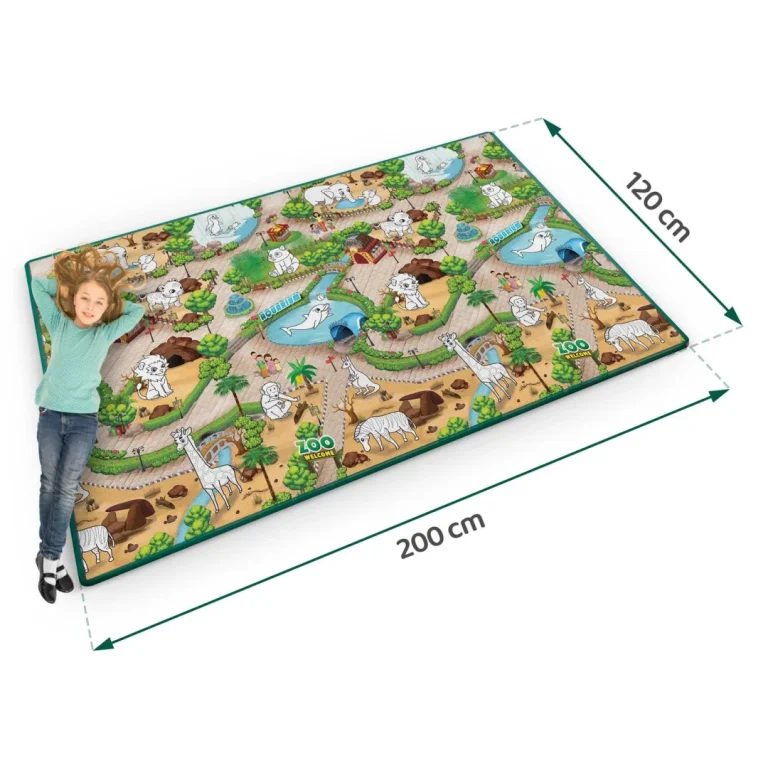 Ricokids Rk 343 Pjenasta Podloga Za Bojanje, Rolana, 200 X 120 X 0,3 Cm, Zelena 4