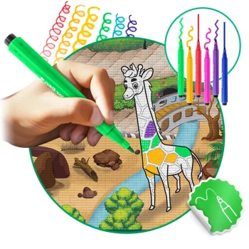 Ricokids Rk 343 Pjenasta Podloga Za Bojanje, Rolana, 200 X 120 X 0,3 Cm, Zelena 8