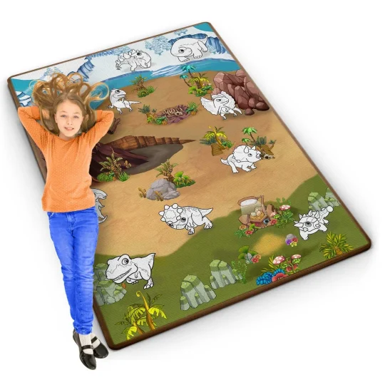 Ricokids Rk 344 Pjenasta Podloga Za Bojanje, Rolana, 120 X 90 X 0,3 Cm, Crvena, Var. 734402 1