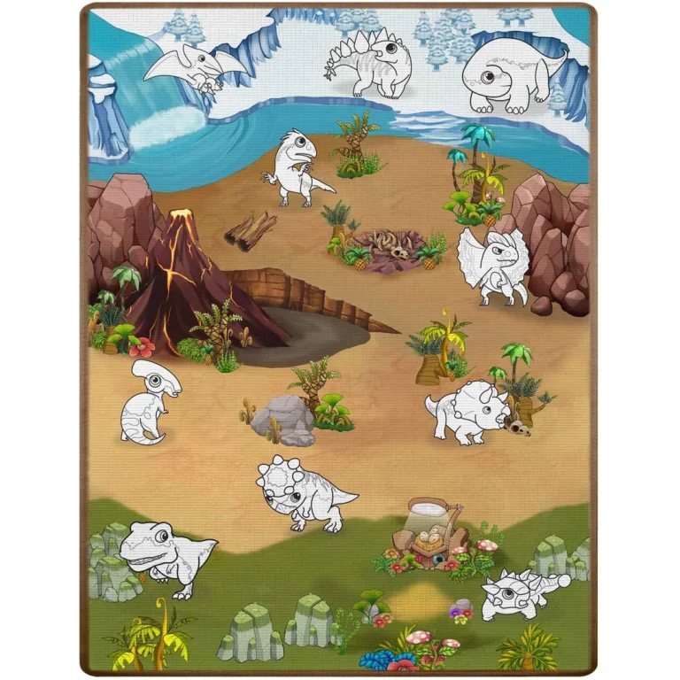 Ricokids Rk 344 Pjenasta Podloga Za Bojanje, Rolana, 120 X 90 X 0,3 Cm, Crvena, Var. 734402 2