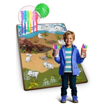 Ricokids Rk 344 Pjenasta Podloga Za Bojanje, Rolana, 120 X 90 X 0,3 Cm, Crvena, Var. 734402 4