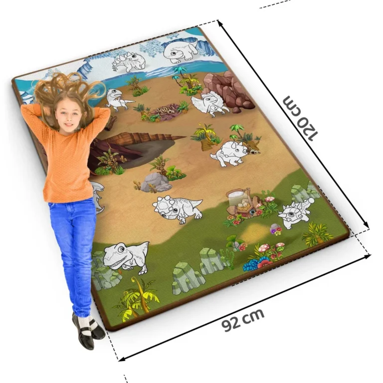 Ricokids Rk 344 Pjenasta Podloga Za Bojanje, Rolana, 120 X 90 X 0,3 Cm, Crvena, Var. 734402 6