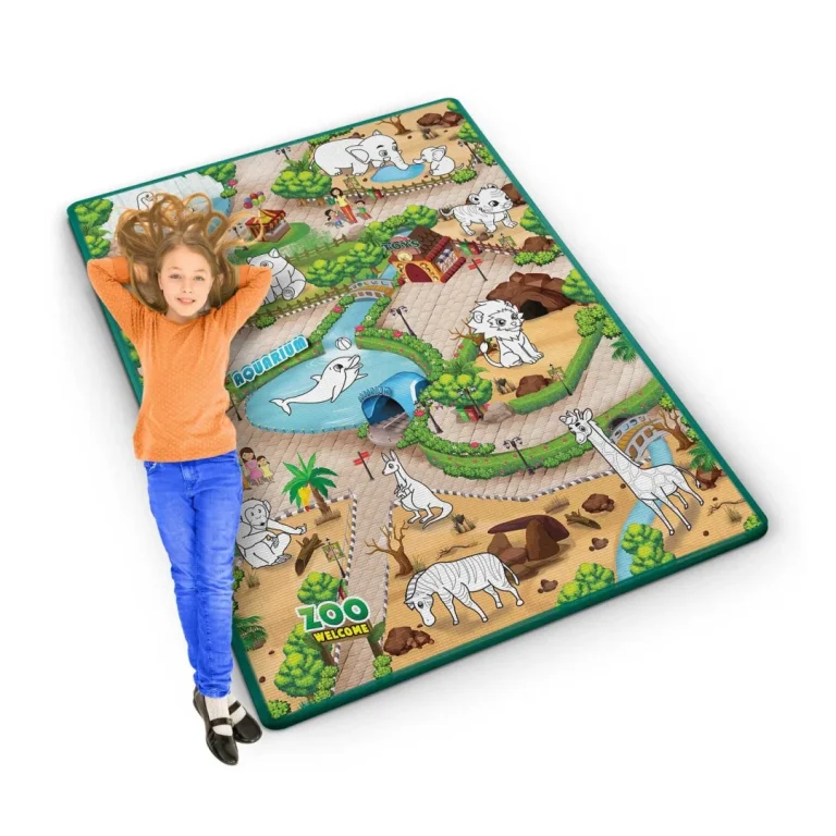 Ricokids Rk 344 Pjenasta Podloga Za Bojanje, Rolana, 120 X 90 X 0,3 Cm, Crvena 1