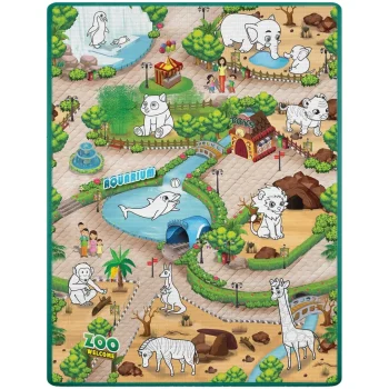 Ricokids Rk 344 Pjenasta Podloga Za Bojanje, Rolana, 120 X 90 X 0,3 Cm, Crvena 2