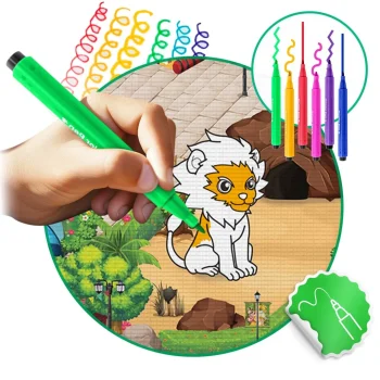 Ricokids Rk 344 Pjenasta Podloga Za Bojanje, Rolana, 120 X 90 X 0,3 Cm, Crvena 5