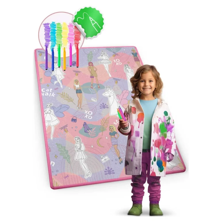 Ricokids Rk 344 Pjenasta Podloga Za Bojanje, Rolana, 120 X 90 X 0,3 Cm, Siva 6