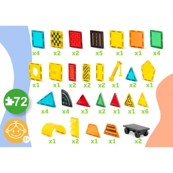 Ricokids Rk 780 Edukativne Magnetske Konstrukcijske Kocke 72 Kom 7