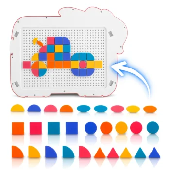 Ricokids Rk 823 Magnetska Ploča Za Slaganje S Tangramom Za Djecu, Crvena 4