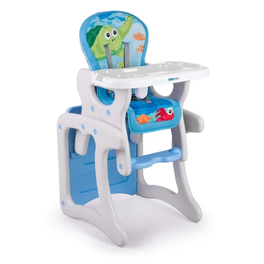 Ricokids Teri 3u1 Stolica Za Hranjenje Beba, Siva I Plava 1
