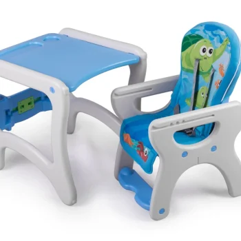 Ricokids Teri 3u1 Stolica Za Hranjenje Beba, Siva I Plava 4
