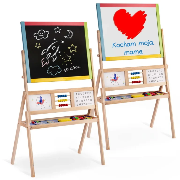 Ricokids Velika Magnetska Ploča Za Pisanje Kredom S Rotirajućim Satom Višebojna 7