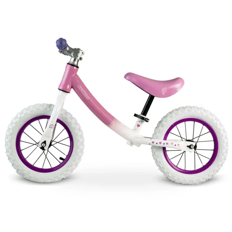 Ricokids Dječji Bicikl Za Ravnotežu, Bijeli I Rozi 3