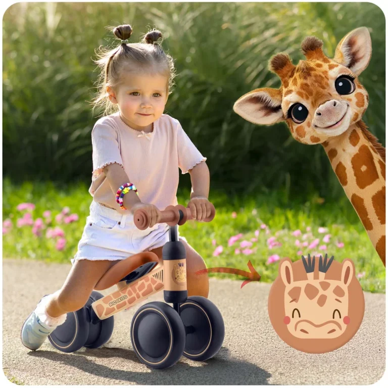 Ricokids Dječji Bicikl Za Ravnotežu S Tri Kotača, Smeđa 6