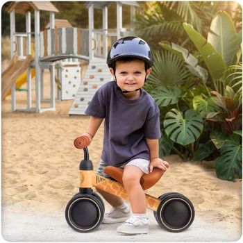 Ricokids Dječji Bicikl Za Ravnotežu S Tri Kotača, Smeđa 8