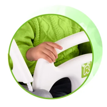 Ricokids Ljuljačka S Kantom 3 U 1, Siva I Bijela 5