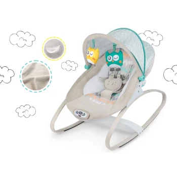 Ricokids Ljuljačka S Vibracijom I Glazbom Siva 10