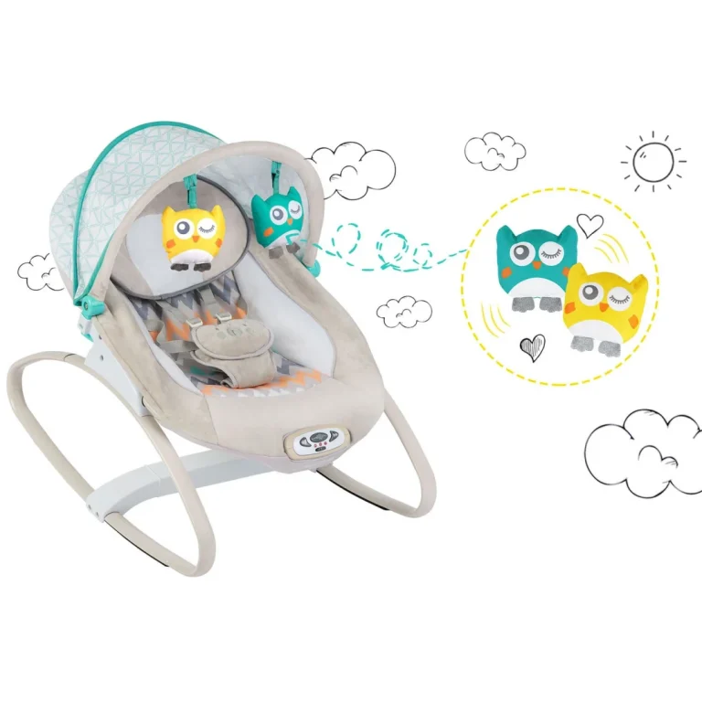 Ricokids Ljuljačka S Vibracijom I Glazbom Siva 12