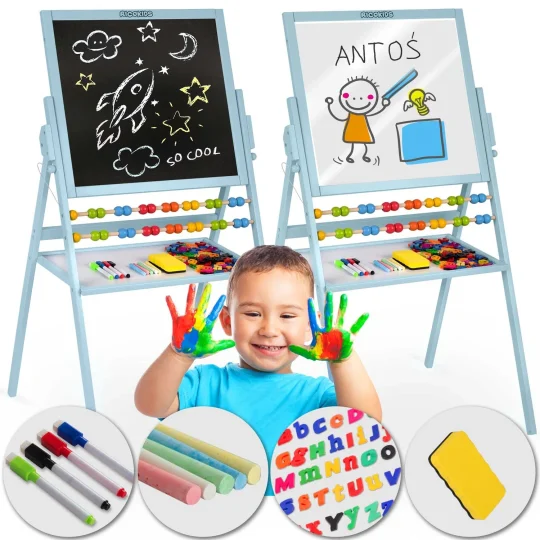 Ricokids Magnetska Rotirajuća Ploča Za Pisanje Kredom Plava 1