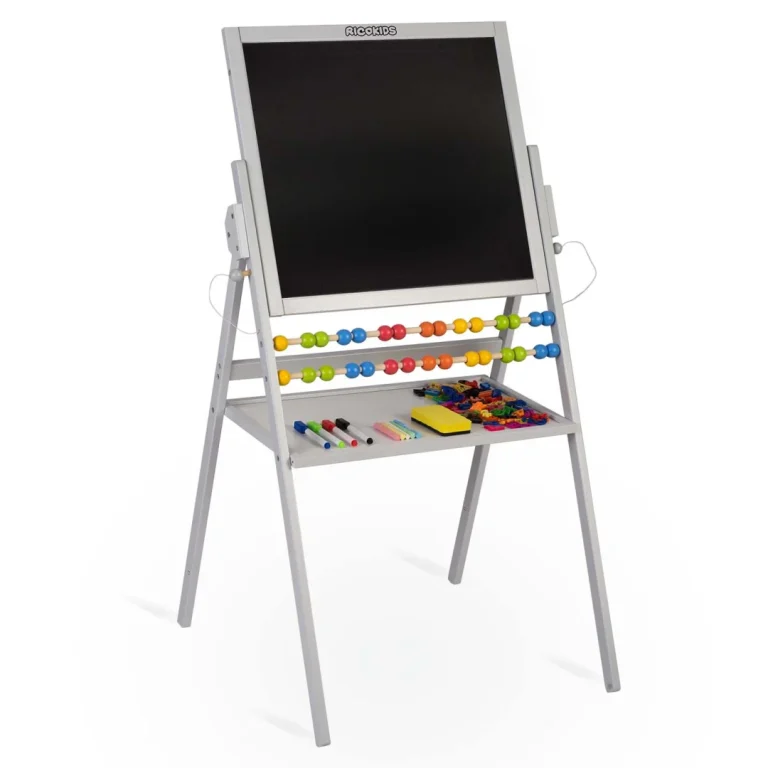 Ricokids Magnetska Rotirajuća Ploča Za Pisanje Kredom Siva 5