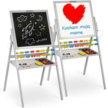 Ricokids Magnetska Rotirajuća Ploča Za Pisanje Kredom Siva 7