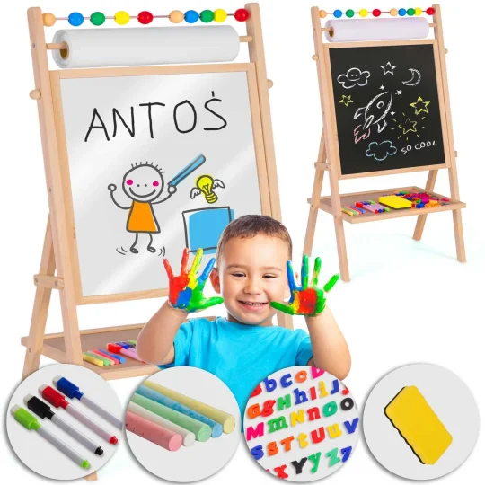 Ricokids Magnetska Rotirajuća Ploča Za Pisanje Kredom 1