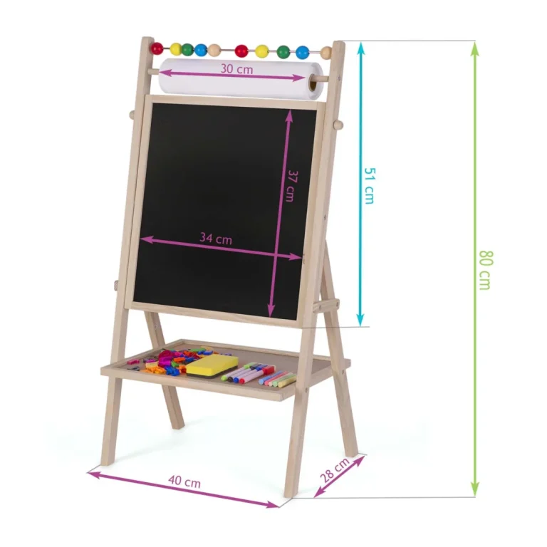 Ricokids Magnetska Rotirajuća Ploča Za Pisanje Kredom 9
