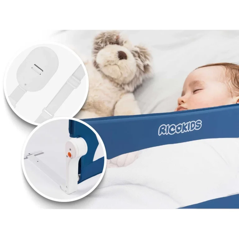 Ricokids Plava Ograda Za Krevet 150x42x35cm 8