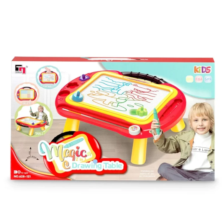 Ricokids Ploča + Stol Za Crtanje Crvena 8