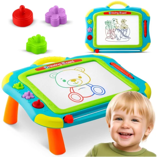 Ricokids Ploča Za šaranje + Stol Za Crtanje Plava 1