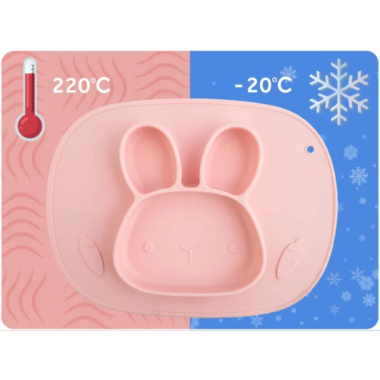 Ricokids Silikonski Tanjur Za Hranjenje Za Djecu U Obliku Zeca 5
