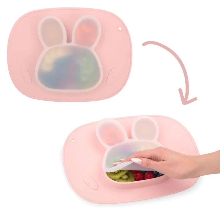 Ricokids Silikonski Tanjur Za Hranjenje Za Djecu U Obliku Zeca 7