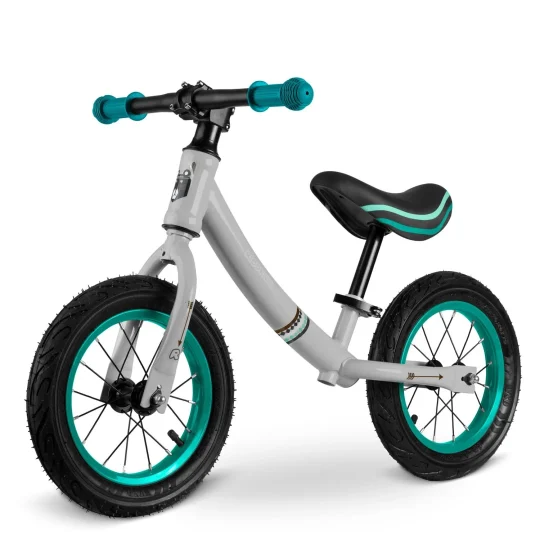 Ricokids Sivo Tirkizni Balansni Bicikl Za Djecu 1