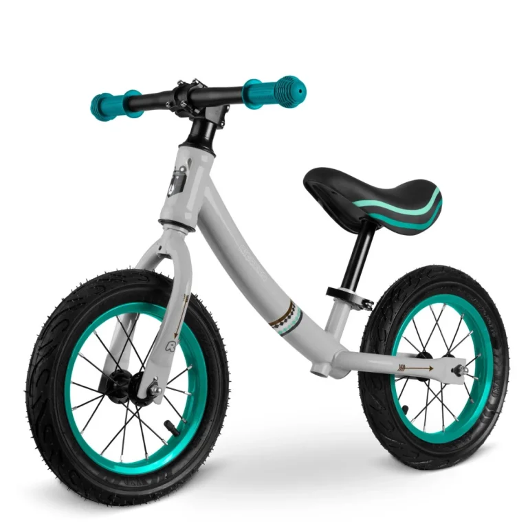 Ricokids Sivo Tirkizni Balansni Bicikl Za Djecu 1