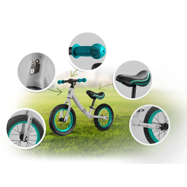 Ricokids Sivo Tirkizni Balansni Bicikl Za Djecu 5